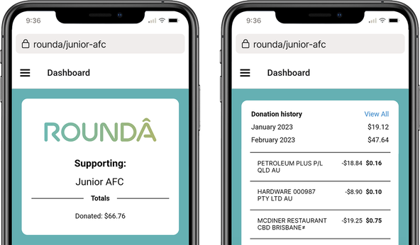 Picture of Rounda app screen